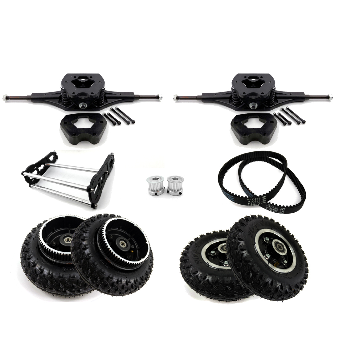 New Frame Electric Mountain Skateboard Truck components With N63 Motor Off road scooter Belt Drive Motor Bracket Trucks