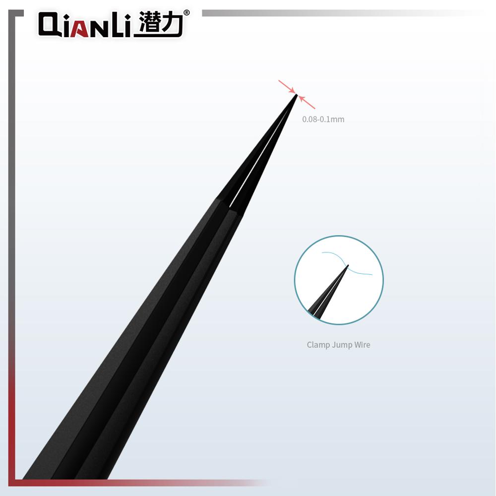 Пинцет QianLi Tools iNeeZy, ручная полировка, Немагнитный, 0,08 мм-0,10 мм, высокоточный Пинцет из нержавеющей стали