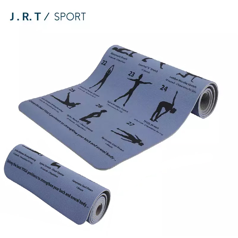 Wholesale Home Exercise Gym Workout Sports Anti slip Custom Printed Eco Friendly TPE Fitness Yoga Mats