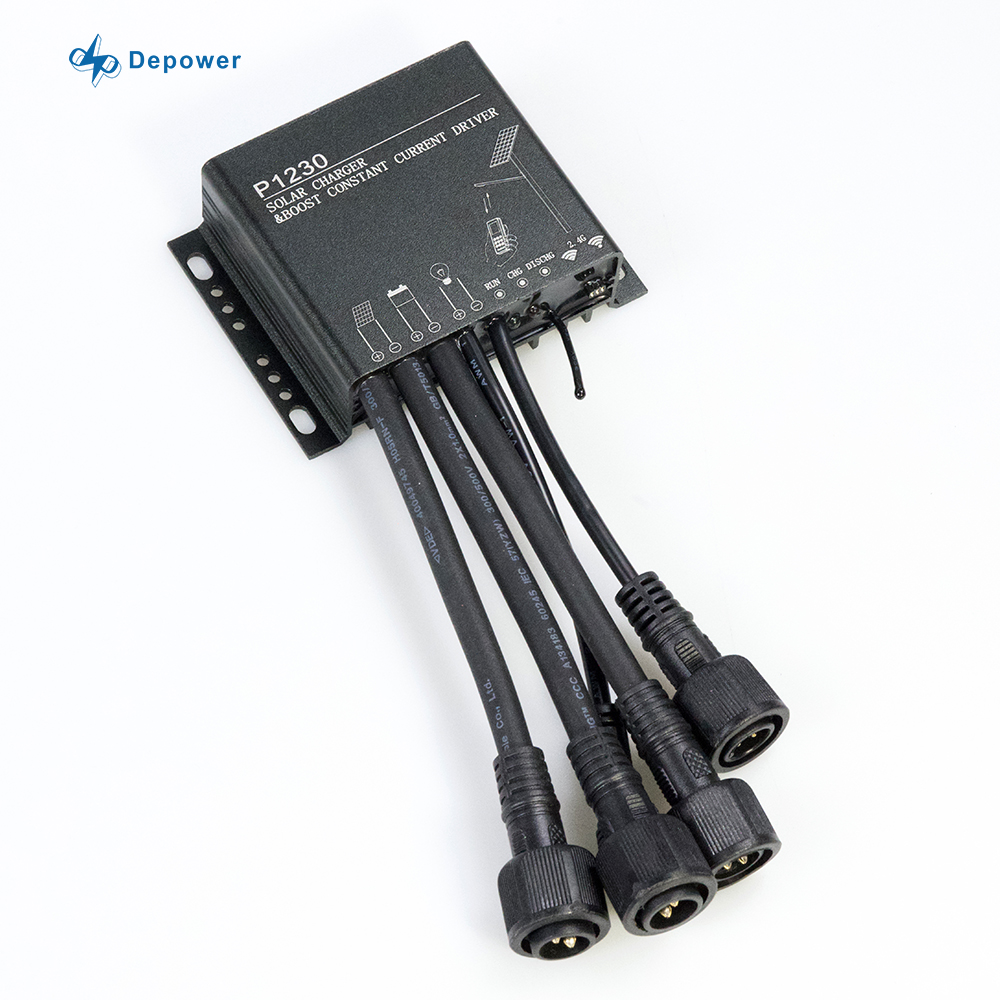 Depower 12v система P1230U-G Depower 12v 6a солнечного уличного освещения стандартным размерам США, провод 2,4 г
