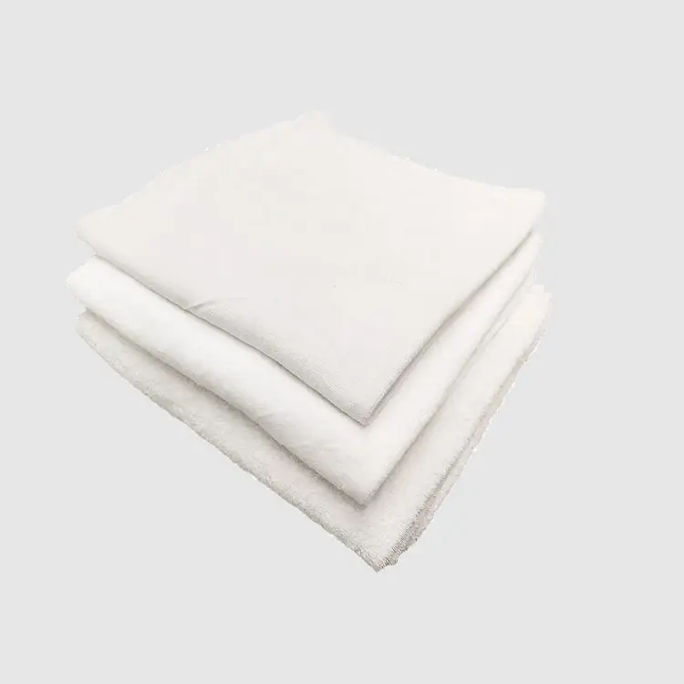 Disposable White Pure Cotton Waste For Bath Towels Hotel Terry Industrial Wiping Rags