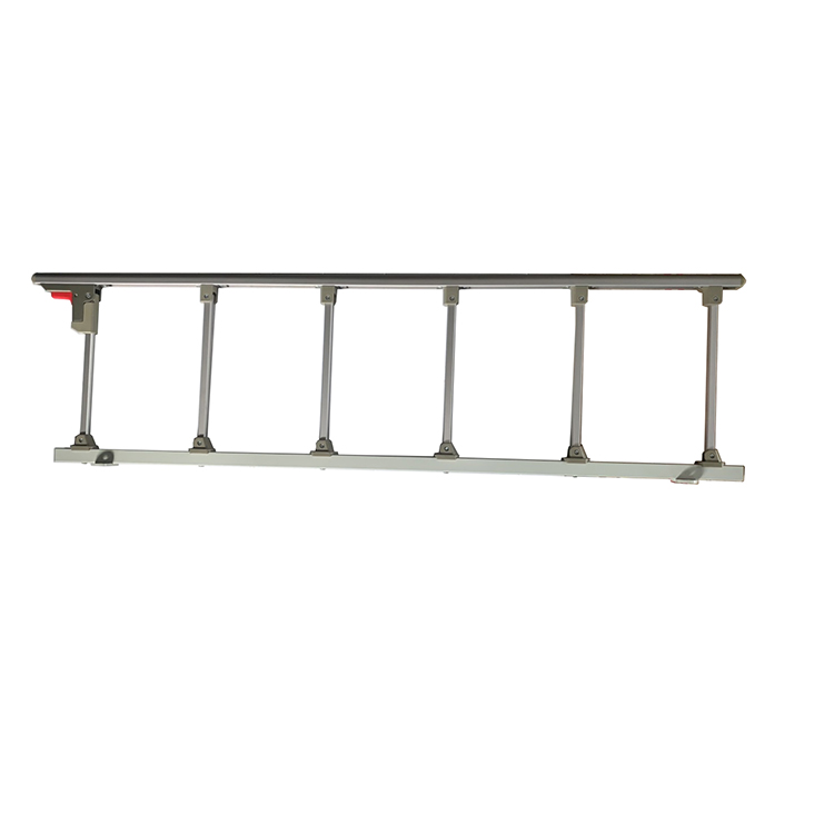 Healthcare bed Guardrail foldable bed rails