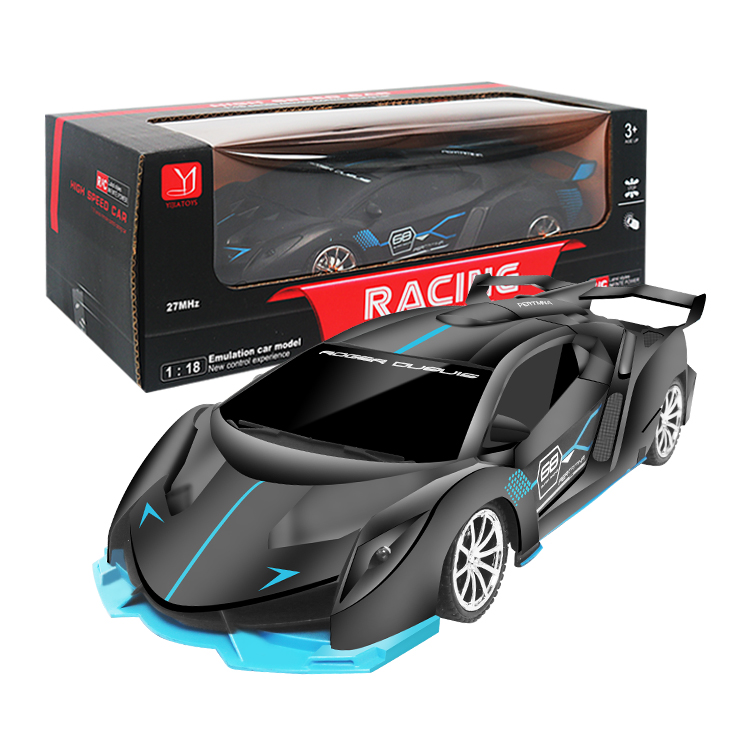 Новейшие Детские игрушки серии 2,4G 1:18, скоростной гоночный автомобиль с дистанционным управлением и подсветкой