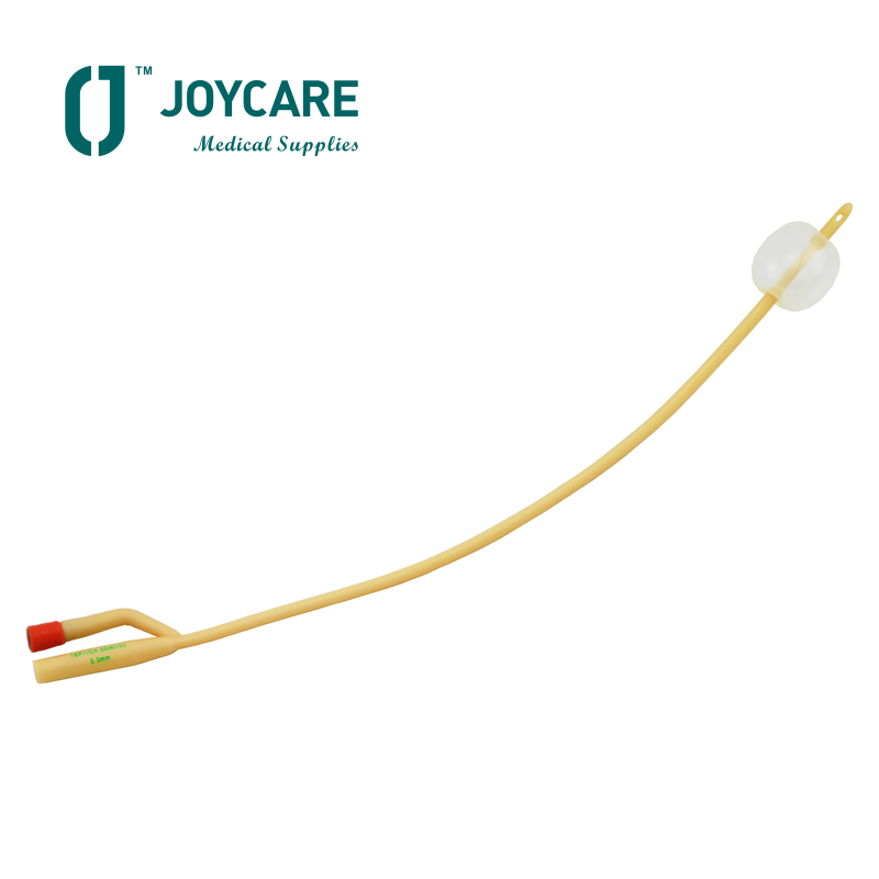 Adult/pediatric 6FR-26FR 2 way urethral catheter with silicone coated