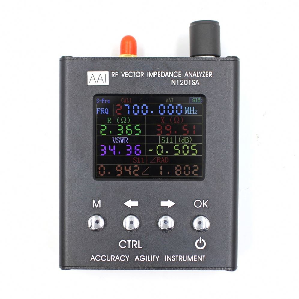 Mariosourcing 140Mhz-2.7GHZ UV RF Vector Impedance ANT SWR N1201SA Antenna Analyzer Meter Tester In Stock