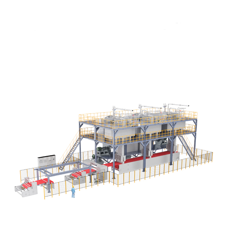 SUNTECH 3200 мм PP двойной луч тройной луч SPUNBOND нетканый материал производственная линия