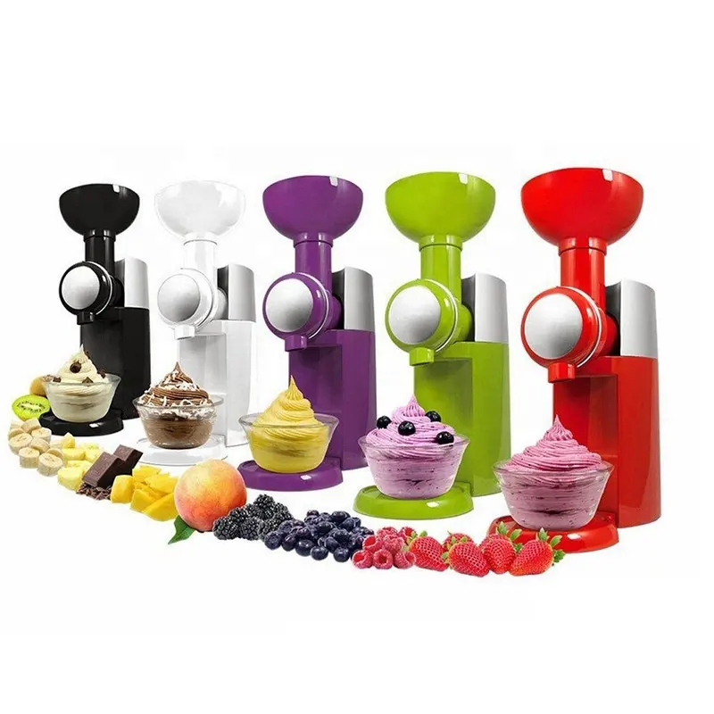 Household Diy Ice Cream Machines Automatic Fruit Ice Cream Maker Dessert Machine Milkshake Freezer Slush Machine