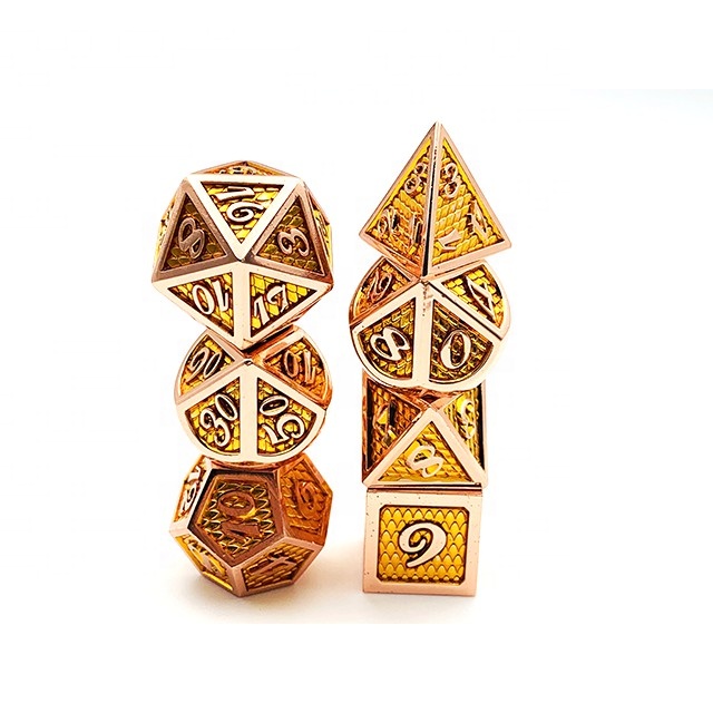 Металлические игральные кости на заказ, кости D & d, многогранные Металлические игры DND, индивидуальный логотип, индивидуальный цвет, цинковый сплав, воздушная экспресс-доставка в наличии