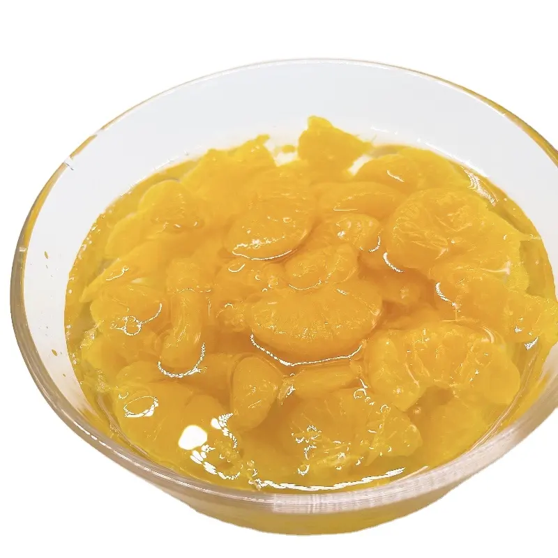 high quality factory direct pieces of orange without coat peeled fruit OEM 3000g canned mandarin orange in syrup