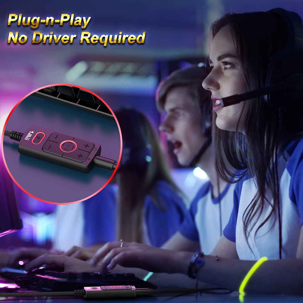 Cablecreation для Windows Mac Linux Plug and Play, виртуальная звуковая карта 7,1 USB, тип USB-3,5 мм