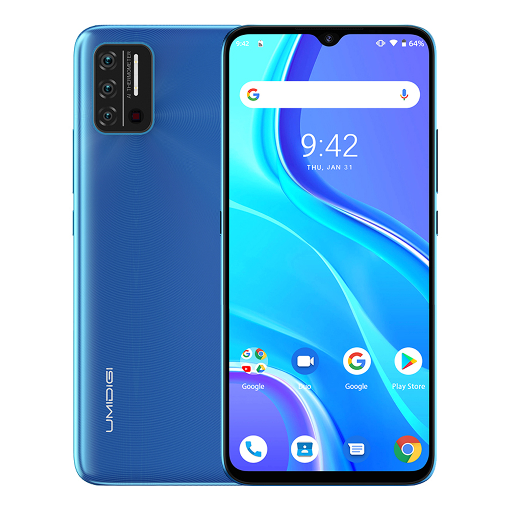 UMIDIGI A7S глобальная версия 6,53 "20:9 большой полный экран 32 Гб Тройная камера мобильного телефона инфракрасный датчик температуры 4G смартфон