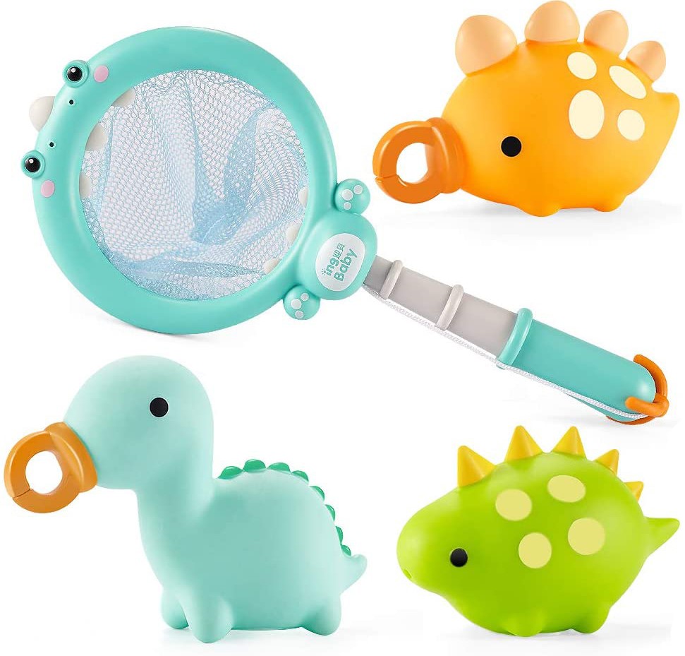 Baby Shower Toys Funny Animal Bath toy set Bath Fishing Play set toy with Animal sounds
