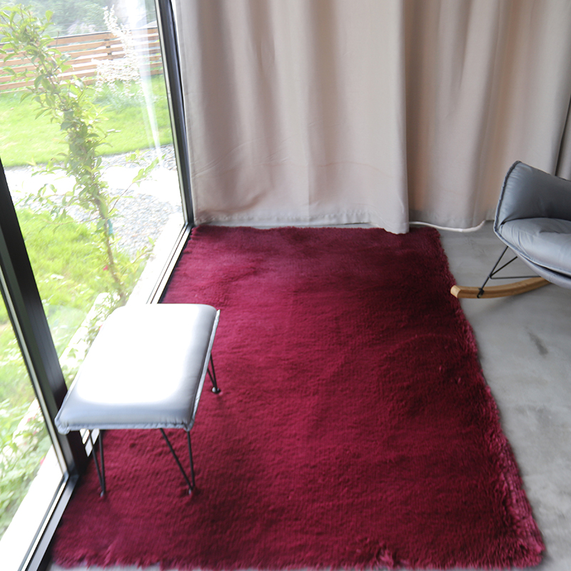 Modern variegated tie-dyed gradient living room carpet long hair washable bedroom rugs