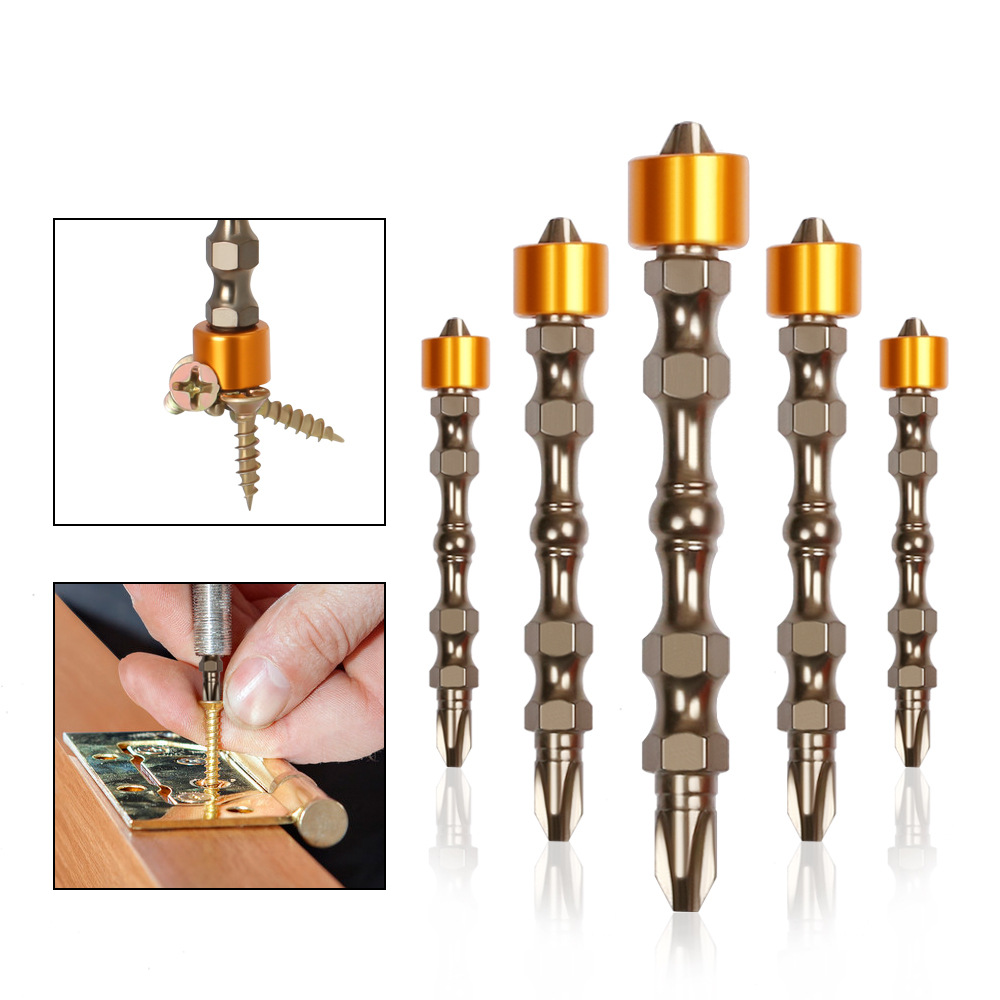 Alpha 1/4 shank 10pcs PH2 Hardness Double Cross Head Magnetic Ring Electric Screwdriver Bit Set