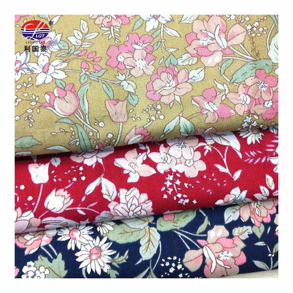Fast Delivery Cheap IIndia Block Style Dresses Women Summer Casual Floral Ptinted 100% Cotton Fabric