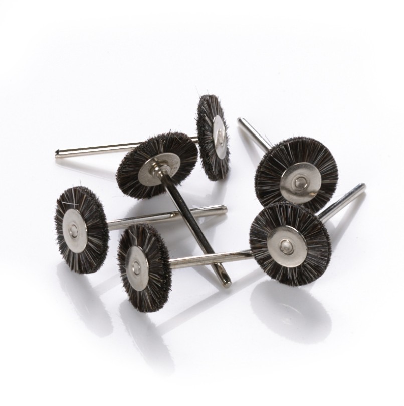 144pcs/box 2.35mm Steel Wire Wheel Brush Set for Metal Polishing Shank Rotary Brush Dremel Rotary Tool Jewelry Polishing Tool