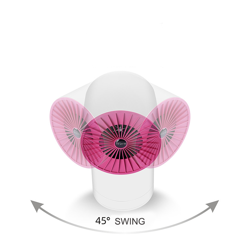 Mini USB silenced Room Desk Shaking head hand warmer Electric incubator ceramic heater fan