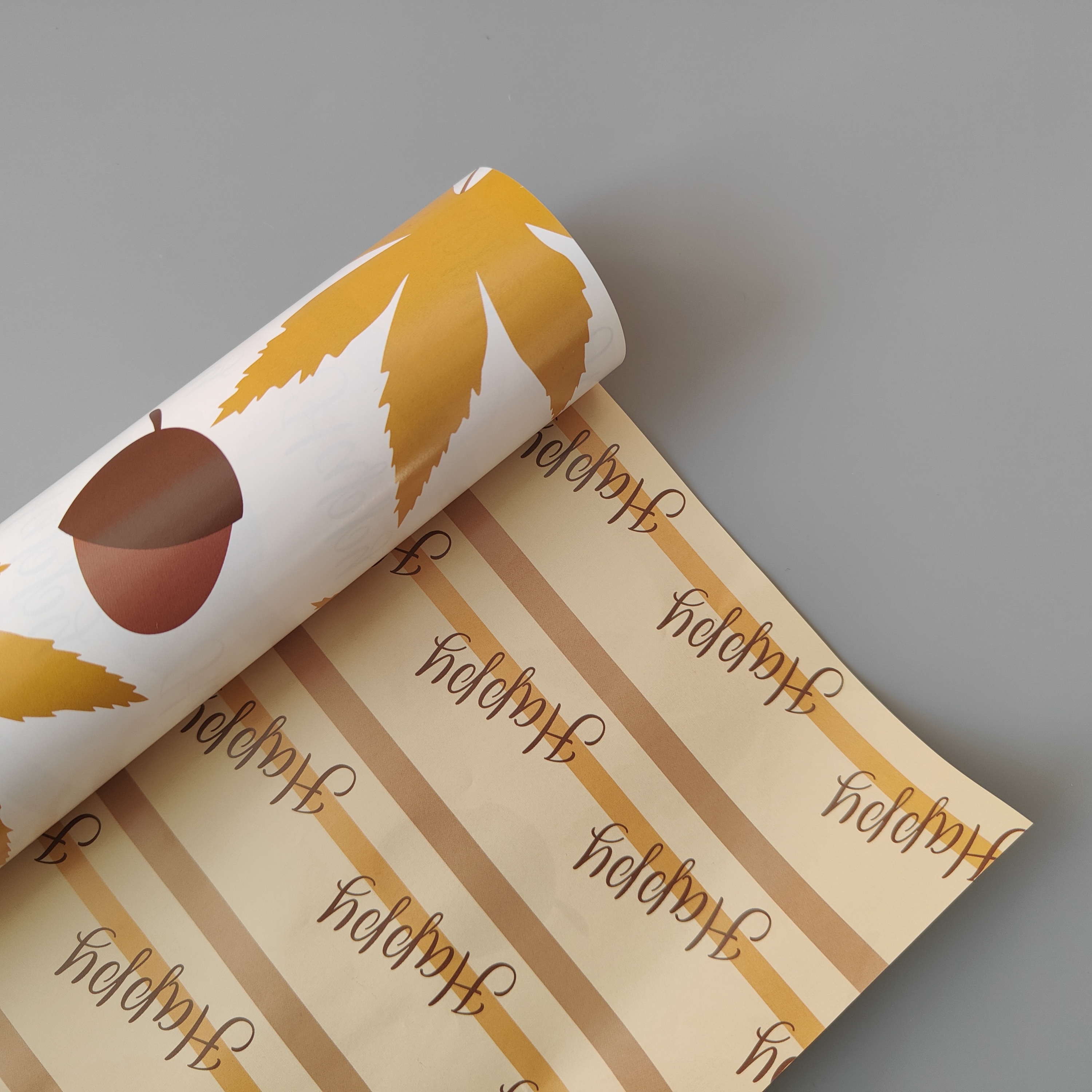 custom tissue paper gift wrapping paper with yellow packaging paper