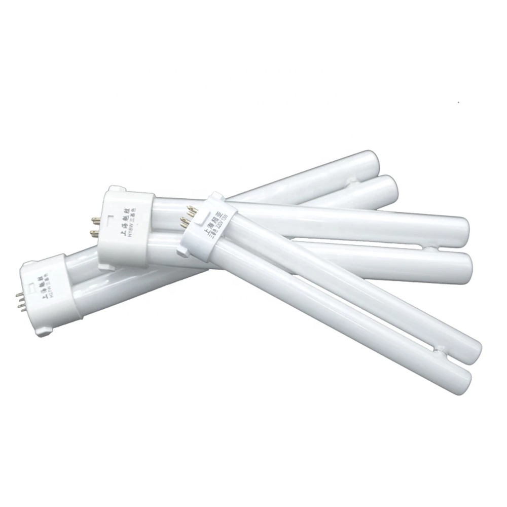 220V Party Four Needles Desk Lamp Tubes Eye-protection Lights 13W 18W 27W Square Four-pin Trichromatic Tube Fluorescent Lamps
