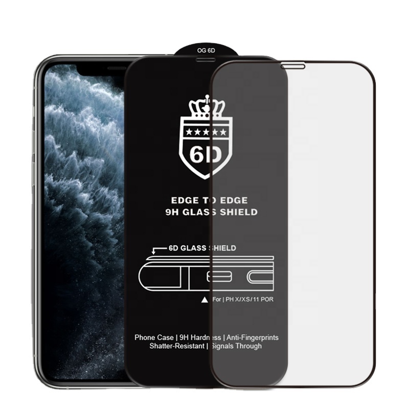 2021 Новый OG 6D закаленное стекло HD закаленное стекло для iPhone 11Pro 12 Полный Клей протектор экрана