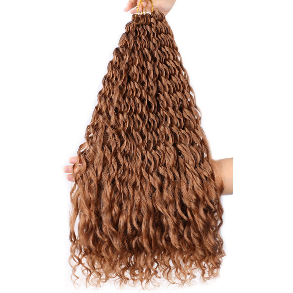 24 Inch Synthetic Water Wave Hair Ombre Braiding Loose Wave Twist Crochet Braids Hair