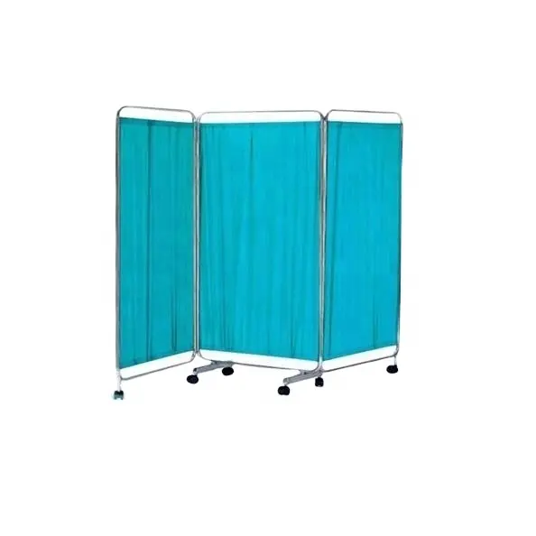 Durable Three Sections Stainless Steel Hospital Bed Screen