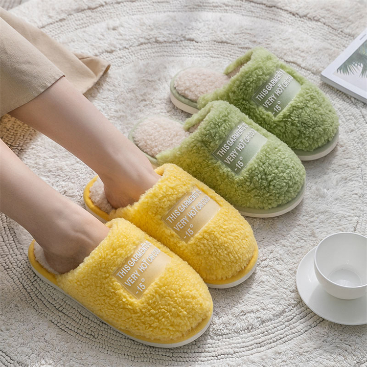 Thick Plush Warms The Whole Winter Thickened Sole Is Durable And Durable Warm Slipper Washable House Slippers