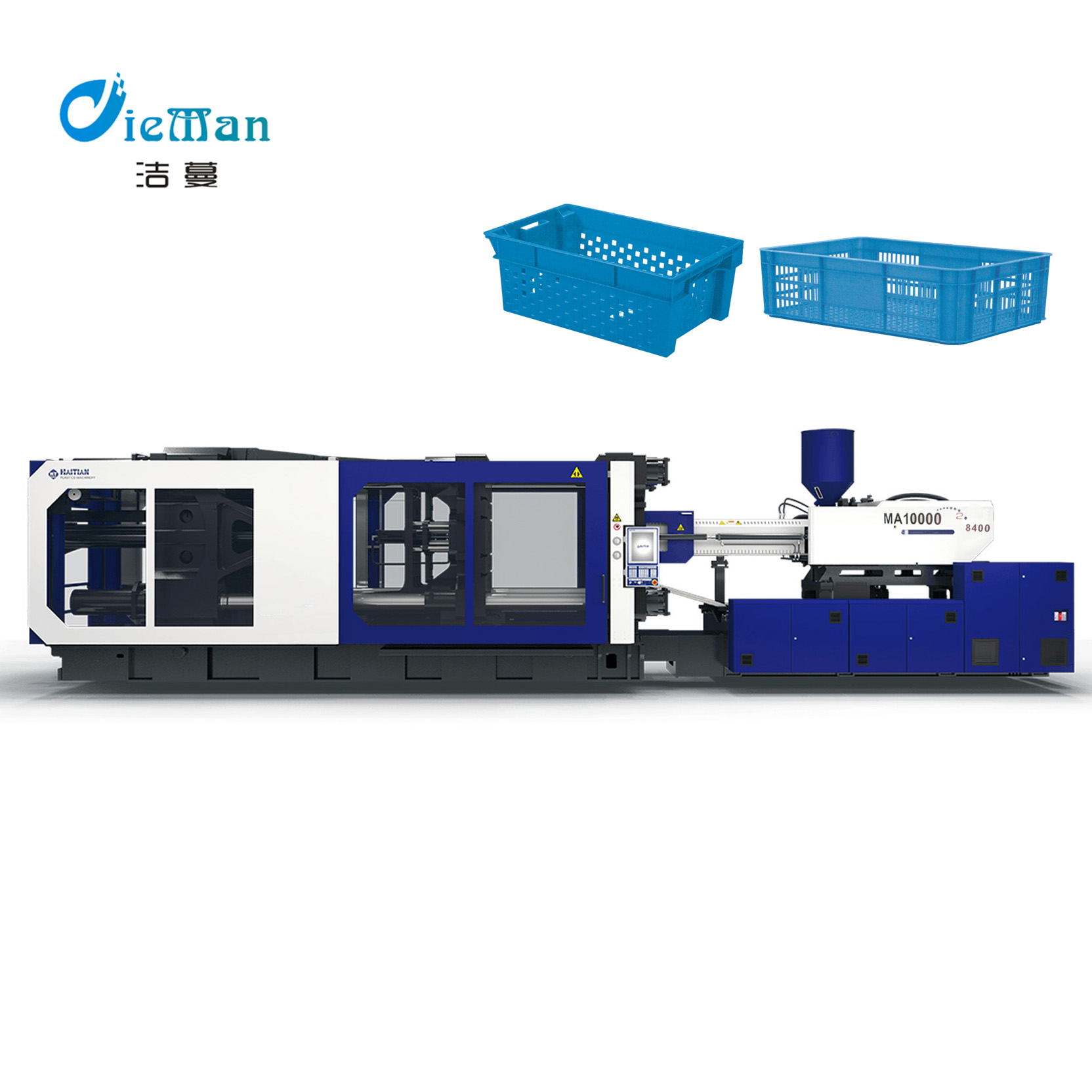 Haitian Plastic Crate Making Machine For Fruits vegetable/Plastic Basket Injection Molding Machine