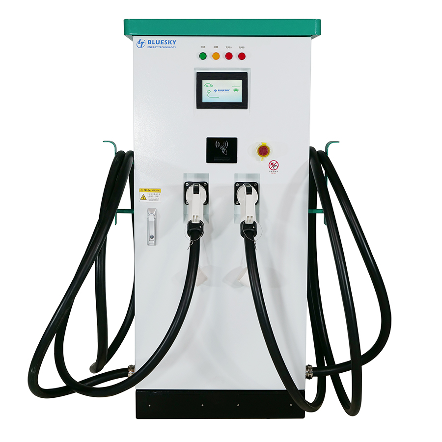 120kw DC CCS ev charger two connectors EVSE ev charging stations