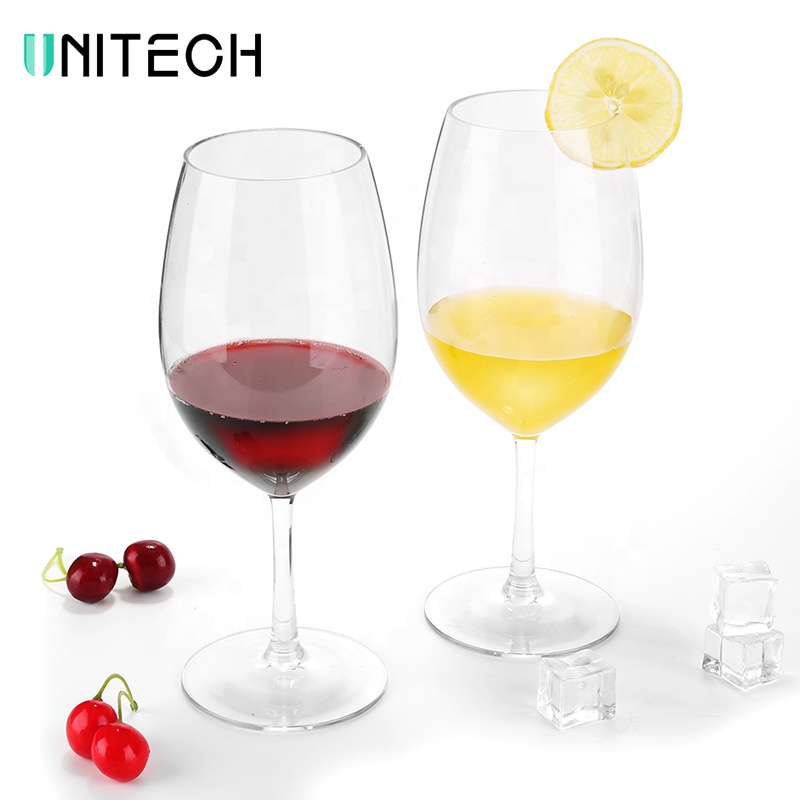 20 0z Dishwasher Safe Clear Wine Cup Reusable Plastic Goblet Wine Goblets Custom Color Plastic Cup Plastic Wine Glass