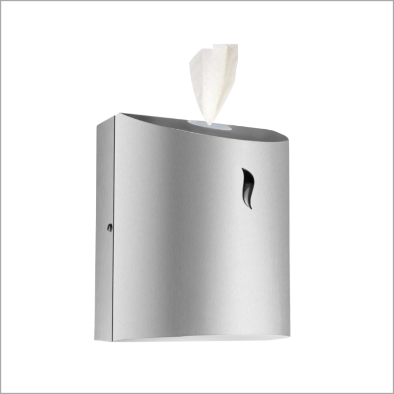 Wall Mounted Dispenser for Gym No-Touch Sanitizing Wet Towel Dispenser Mounts Easily for Quick Access to Disinfecting Wet Towels