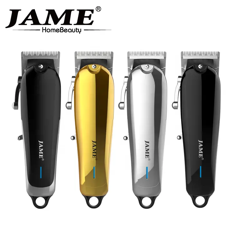 2020 New Design Professional Rechargeable Electrical Cordless Hair Clipper Black Barber Hair Cut Machine