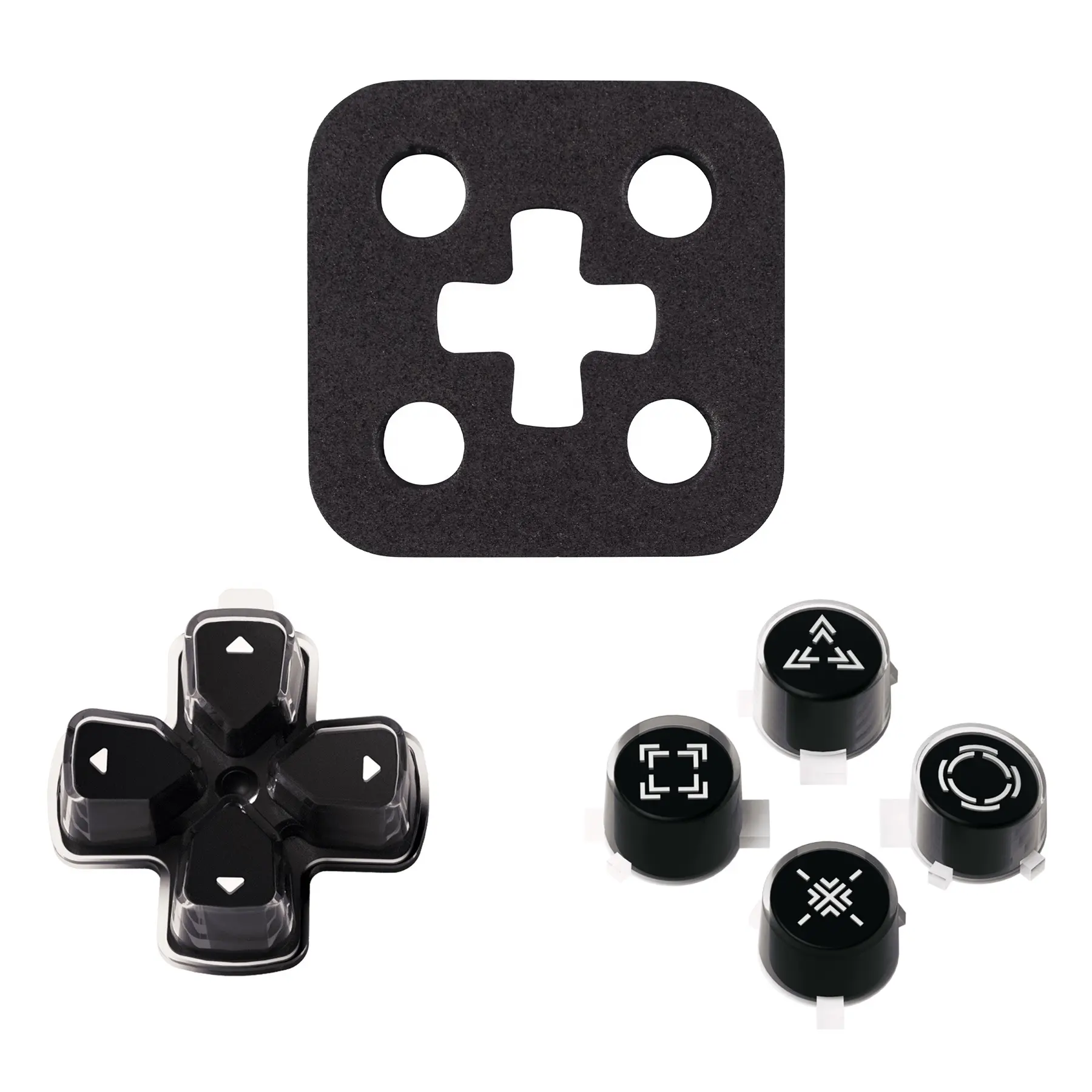 ExtremeRate Replacement PS5 Button ABXY  Action Direction Button for Dualsense Play Station 5 Controller