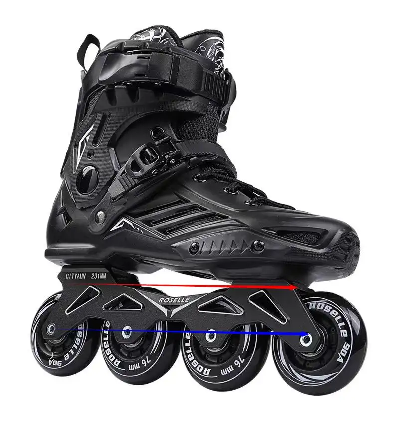 Fashion adult&kids speed skating shoes inline skates rubber wheel kids roller skates flashing wheels