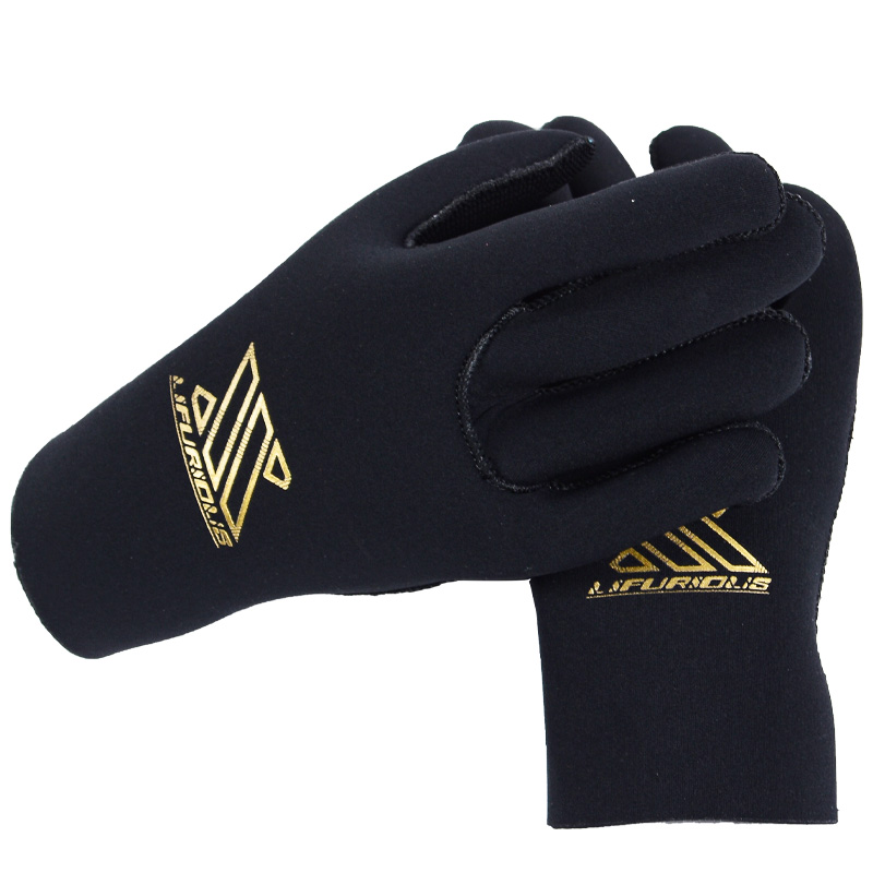 3mm spandex skin tight CR neoprene diving swimming gloves