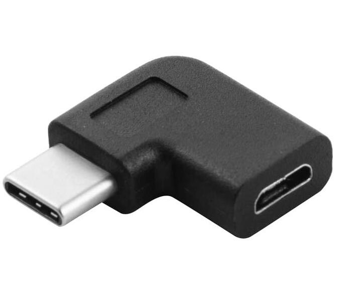 90 градусов Type C Переходник USB C Male к женскому адаптер правый и левый угловой USB-C адаптер USB 3,1 разъемом USB Type-C