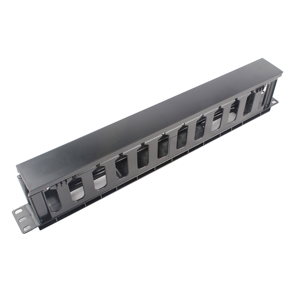 19" 1u Cable Management with Plastic Material Cable Manager