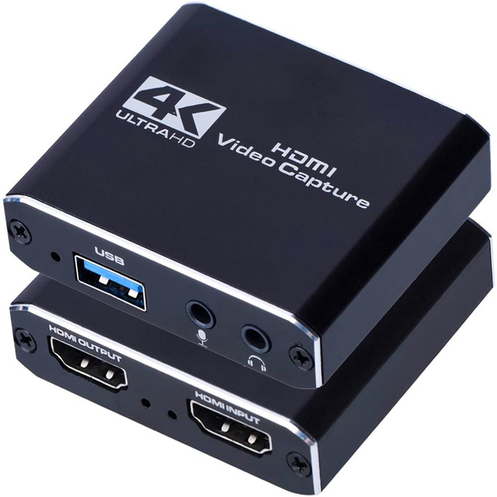 4K Крепление объектива к USB3.0 Карта видеозахвата ключ 1080P Loopout видеозаписывающее устройство захвата для OBS захвата игра в прямом эфире
