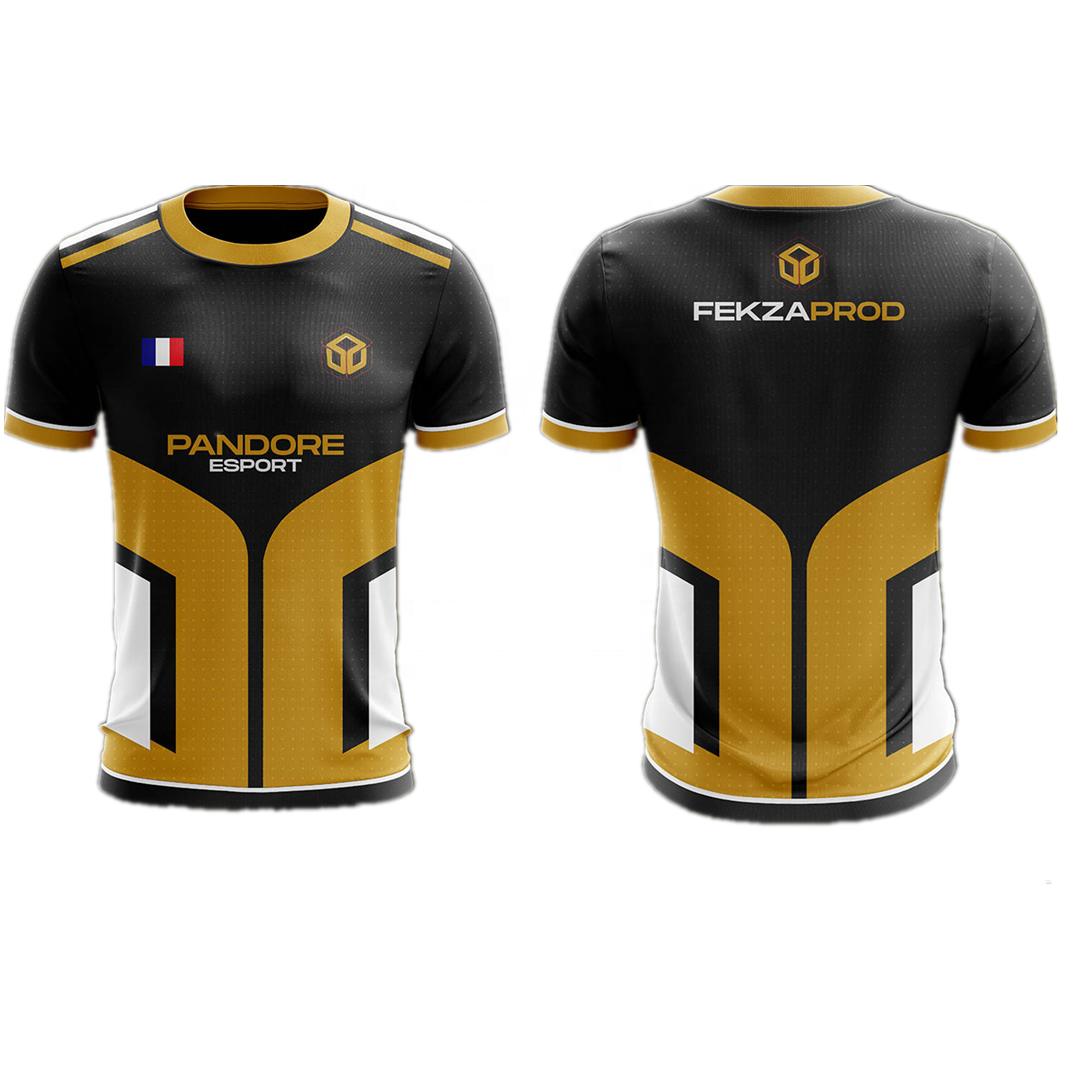 Mens Sublimated All Over Printed Custom Design Esports Shirt Jersey