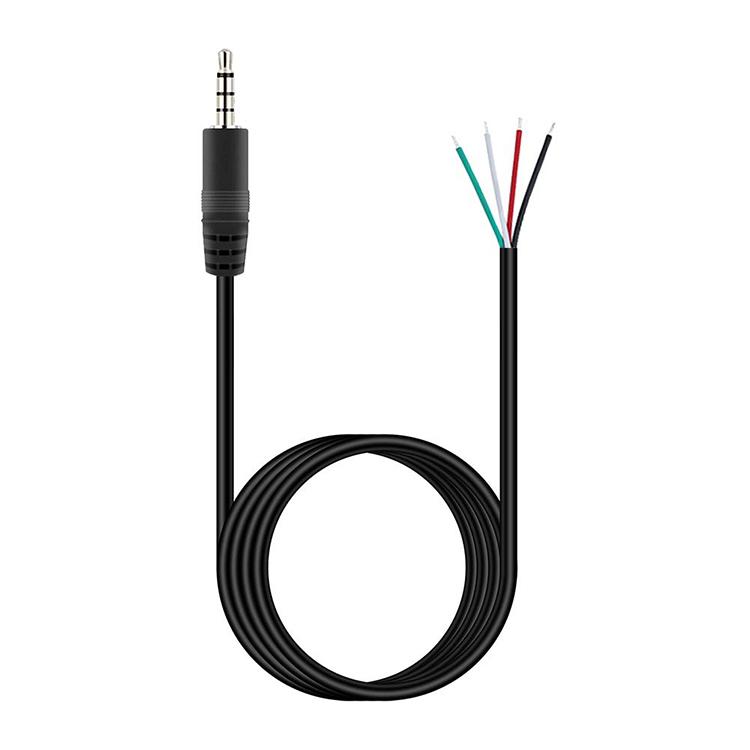 90 градусов Mini Jack 2,5 мм Custom 3,5 мм 6,35 мм Mono стерео аудио кабель