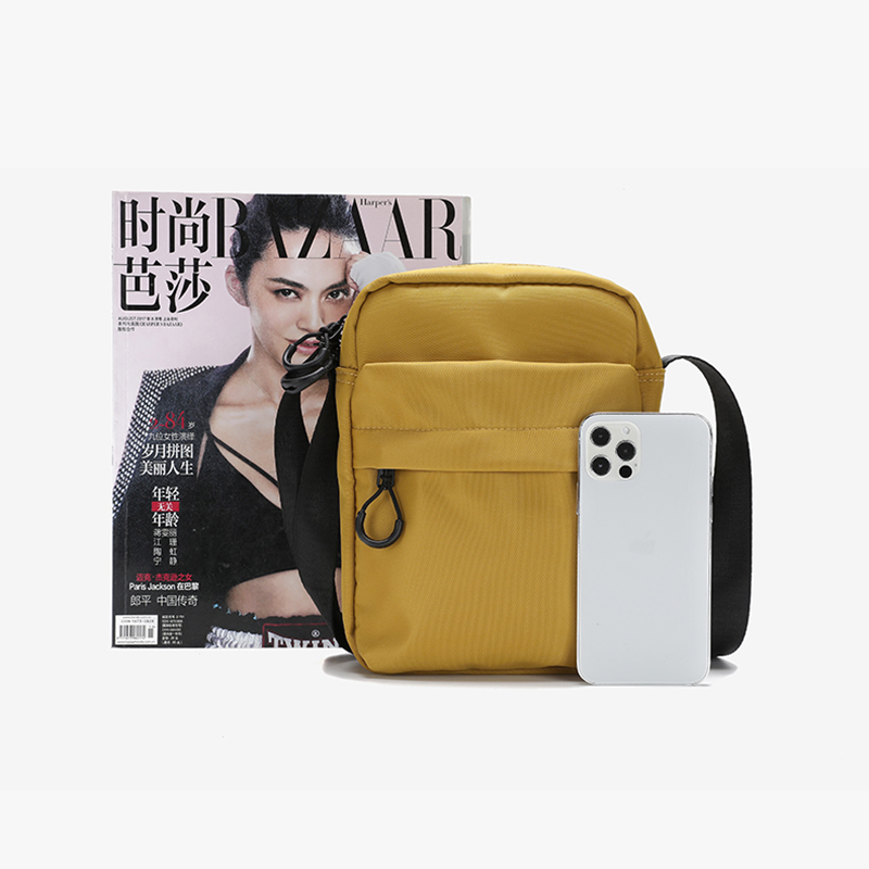 Custom Logo Men and Women Messenger shoulder Nylon Sling bags Small Crossbody bags Travel Wallet Neck pouch Passport Holder