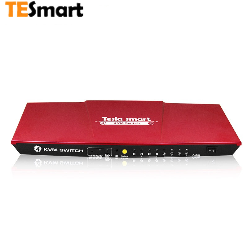 Умный 4-портовый USB HDMI KVM-коммутатор с поддержкой устройств 4k USB 2,0