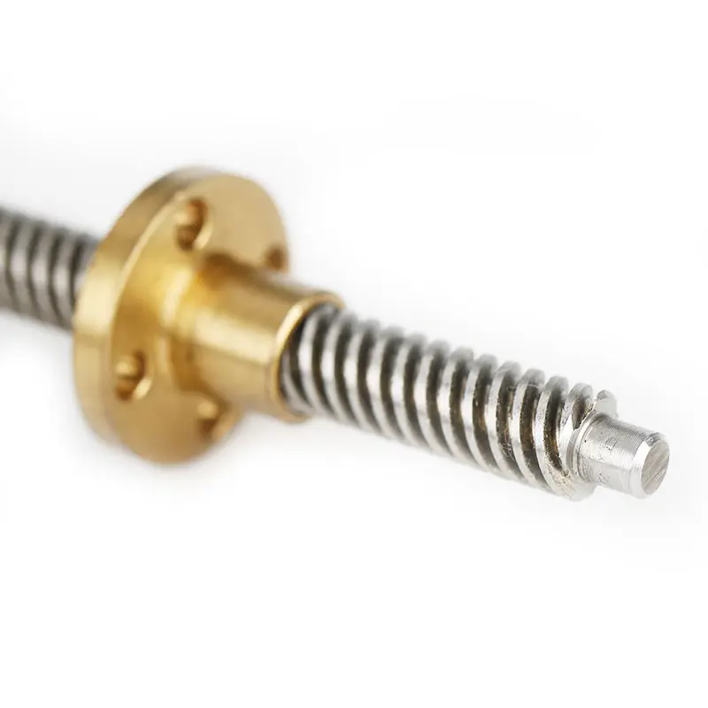 Brass nut 304 stainless steel 8mm diameter 1 2 4 start 1mm 2mm 4mm 8mm pitch lead trapezoidal lead screw tr8*1 tr8*2 tr8x4 tr8*8