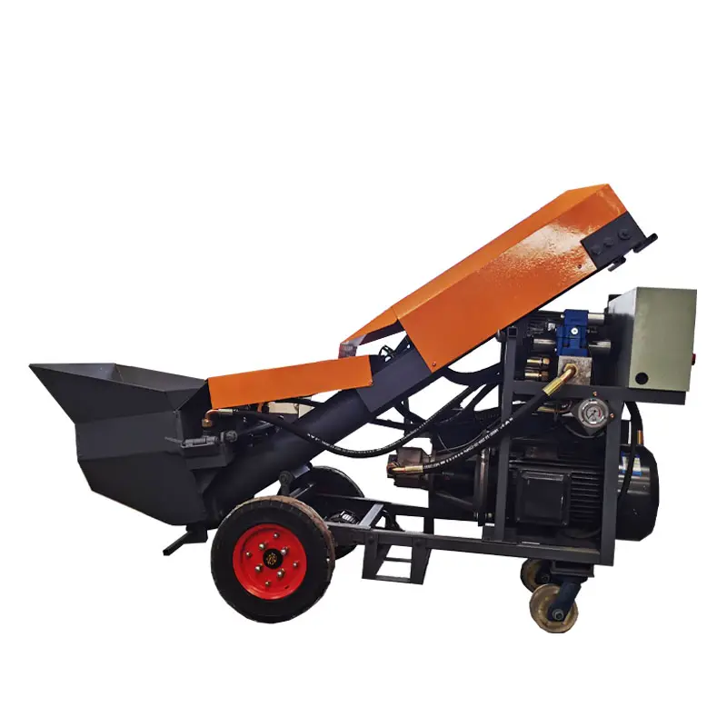 Mini cement transfer pump electric/diesel concrete trailer pump