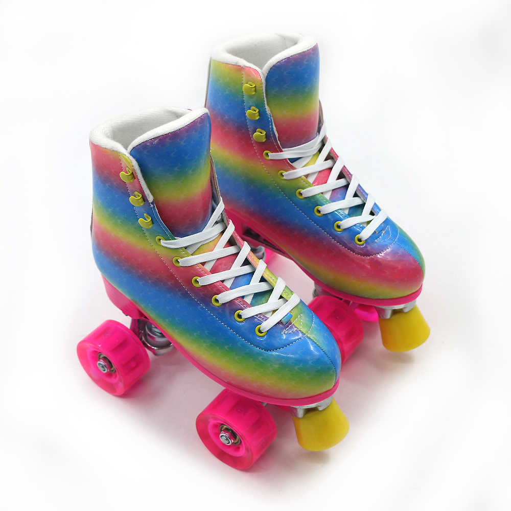 Flashing Roller Shoes Children's Roller Skate Adjustable Roller Skate Shoes LED Fashion Sneakers patines 4 ruedas