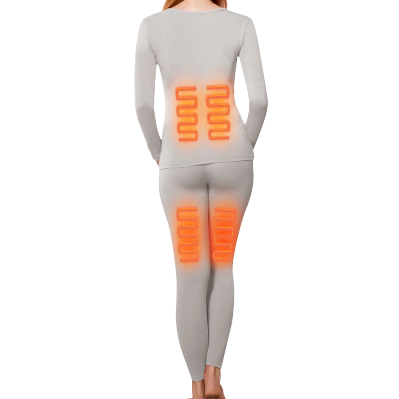 Winter inner warm Ontdoor ski women Keep Warming thermal Rechargeable Battery long Heated Underwear woman's thermal underwear
