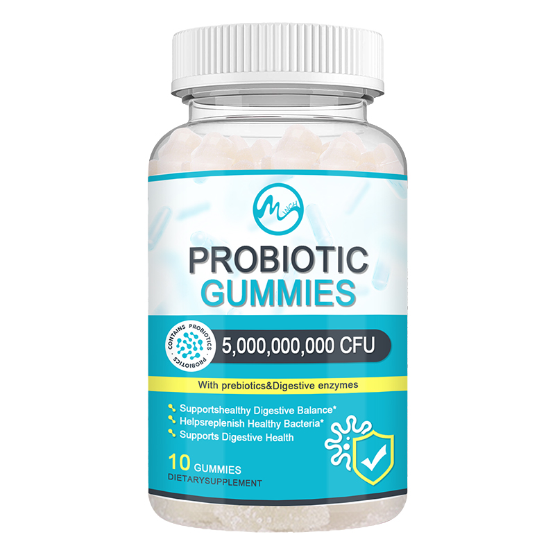 Minch Probiotic Gummies Daily Immune Support Digestive Gummy 5 Billion CFU Gut Supplement Weight Loss Products for Adult 60pcs