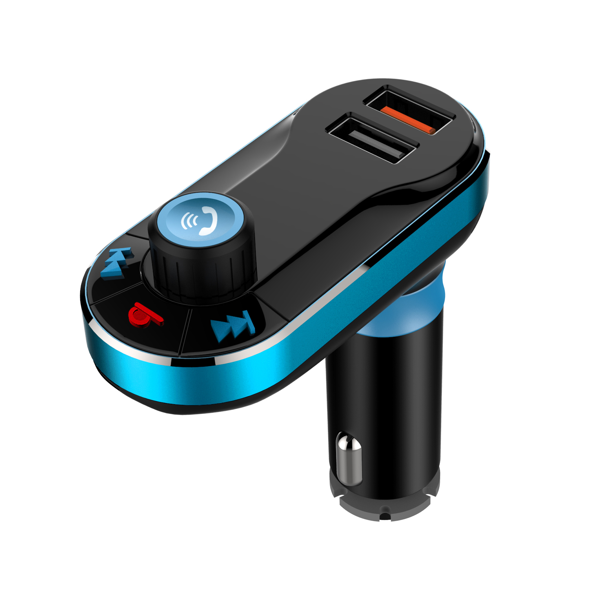 Быстрое зарядное устройство USB, автомобильный комплект громкой связи, Bluetooth, MP3-плеер, быстрая зарядка, Fm-передатчик для автомобиля