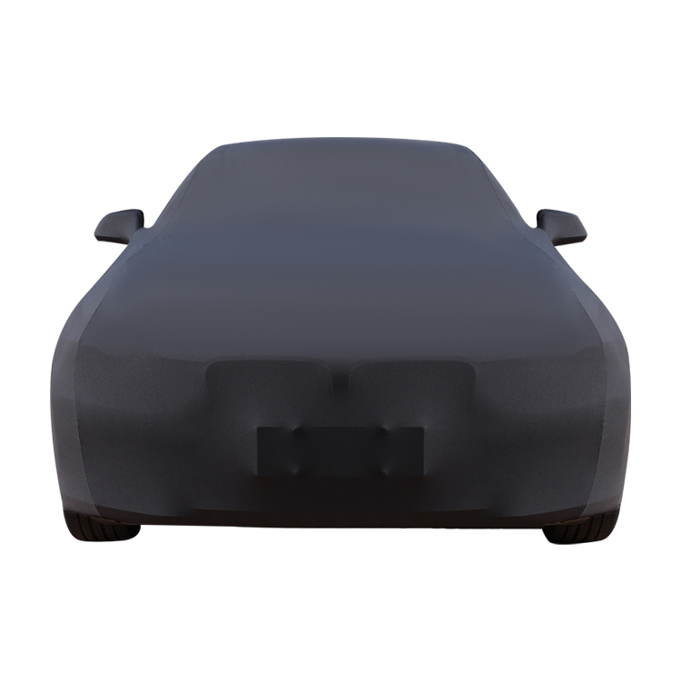 High Quality Indoor Scratchproof Anti-dust Black Satin Surface body Stretchable stretch elastic Car Cover covers Indoor for car