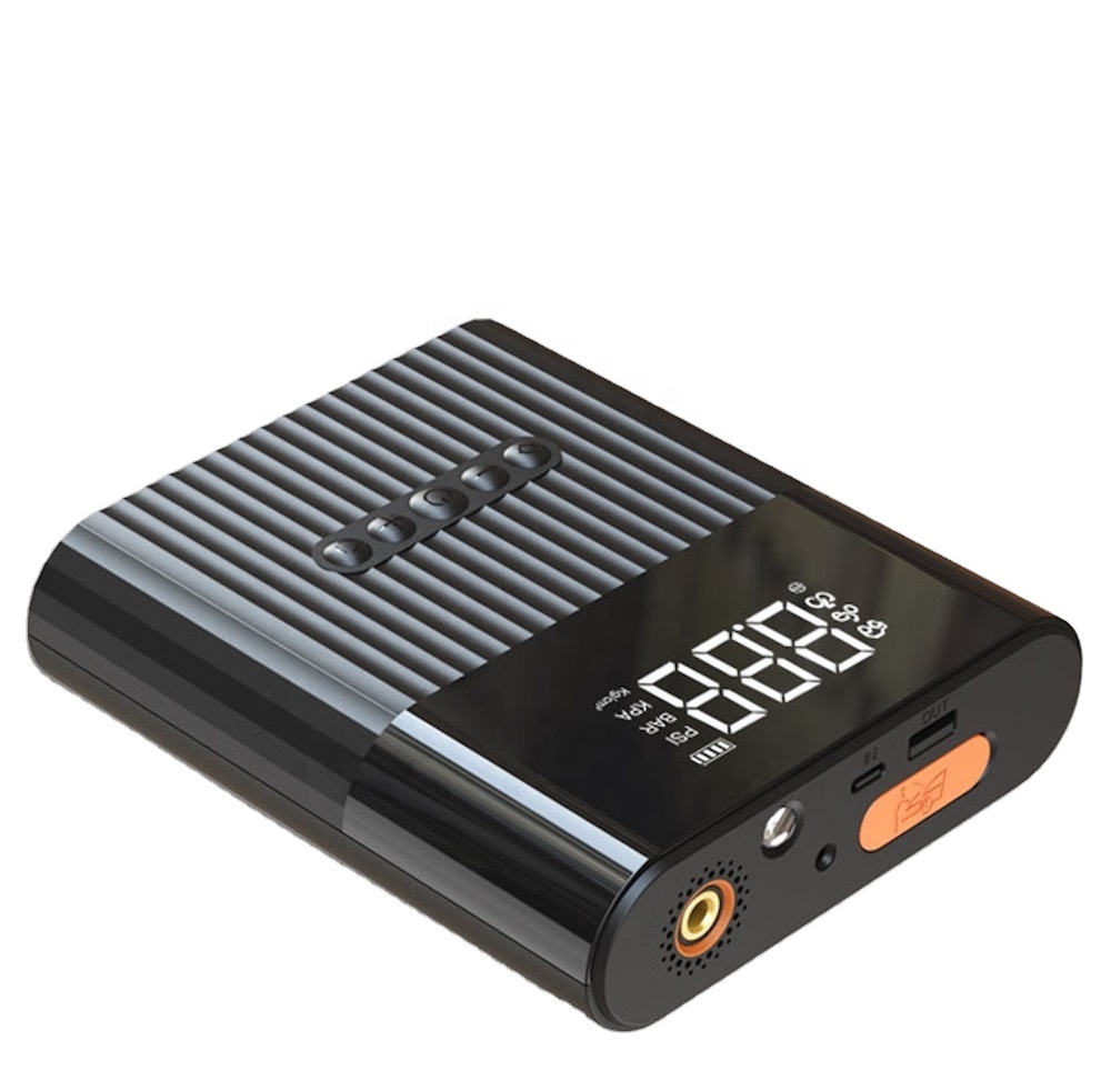 Портативный 12V автомобильный Power Bank Мини насос для шин скачок стартер воздушный насос для автомобиля с воздушным компрессором 8800 мА/ч, Макс 150Psi